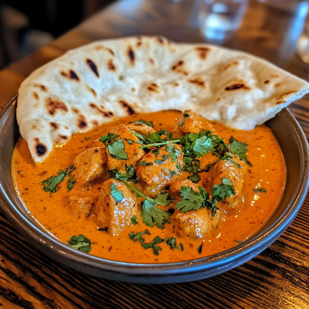 Butter Chicken and Naan