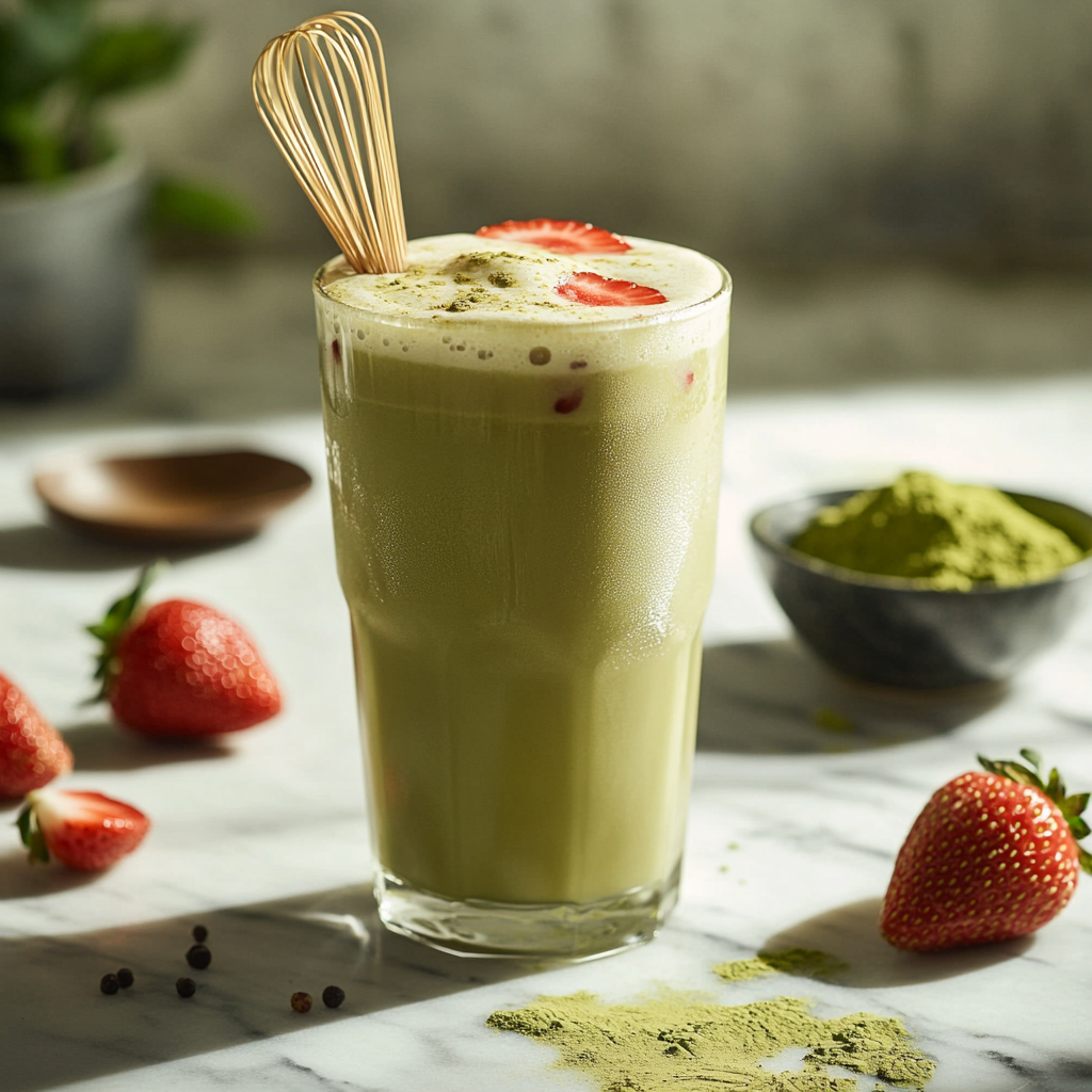 Strawberry Matcha Latte