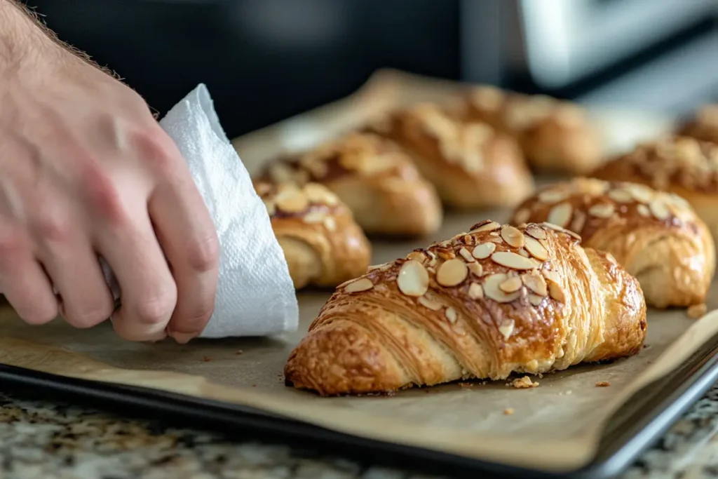 Reheating almond croissants