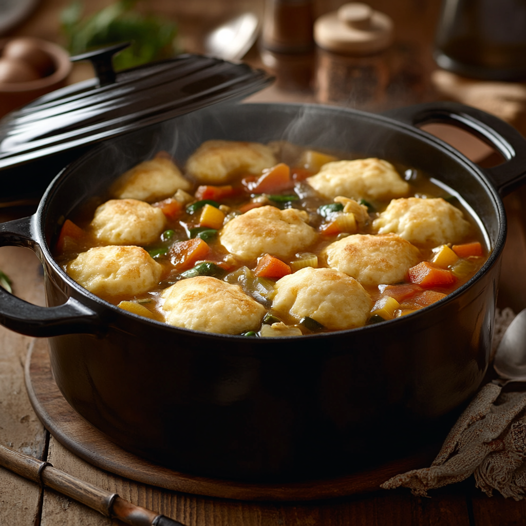 Do you cook Bisquick dumplings covered or uncovered