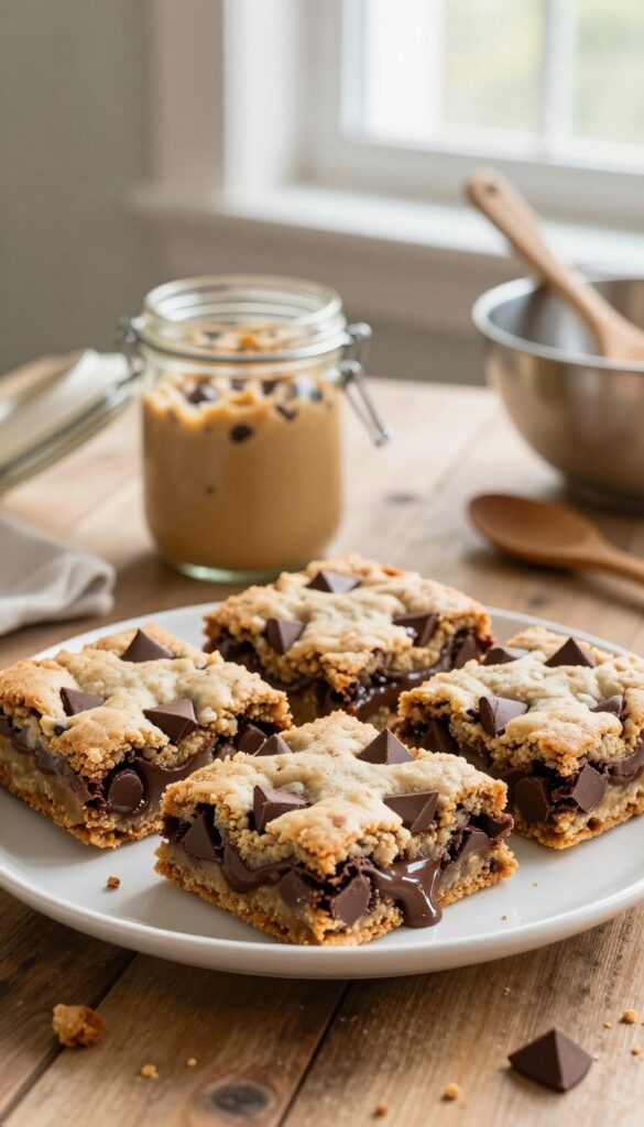 Chocolate Chip Cookie Dough Bars