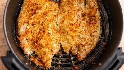 Air Fryer Parmesan Crusted Tilapia Feature Image