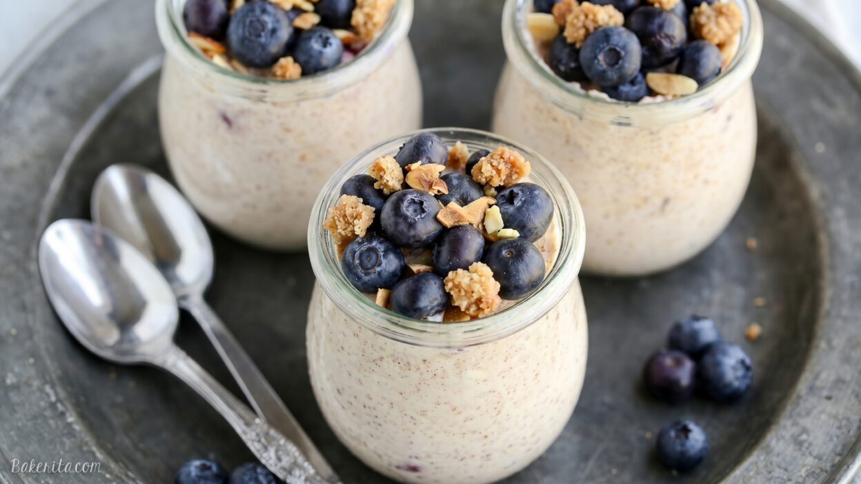 Blueberry Muffin Overnight Oats Feature Image