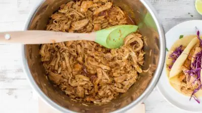 Instant Pot Shredded Chicken Taco Feature Image