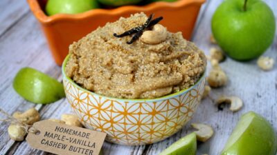 maple vanilla cashew butter feature image