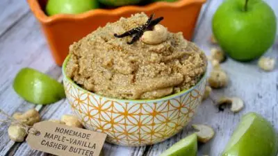 maple vanilla cashew butter feature image