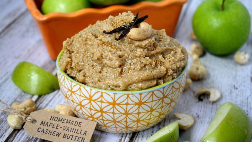 maple vanilla cashew butter feature image
