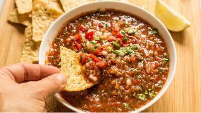 roasted tomato salsa recipe feature image