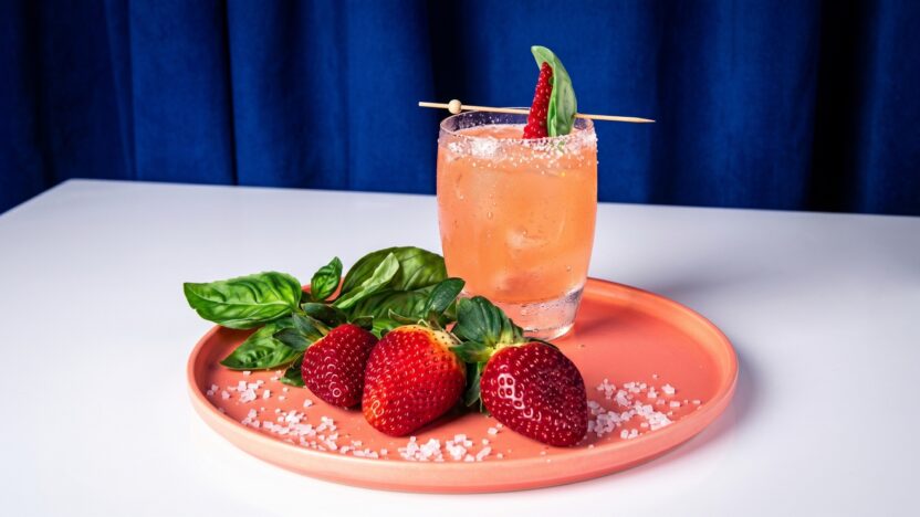 Strawberry Basil Margarita Feature Image