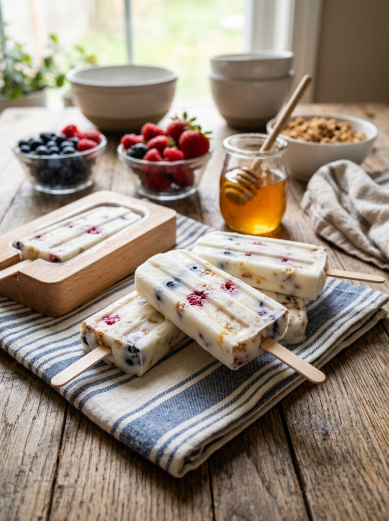 Creamy Greek Yogurt Pops