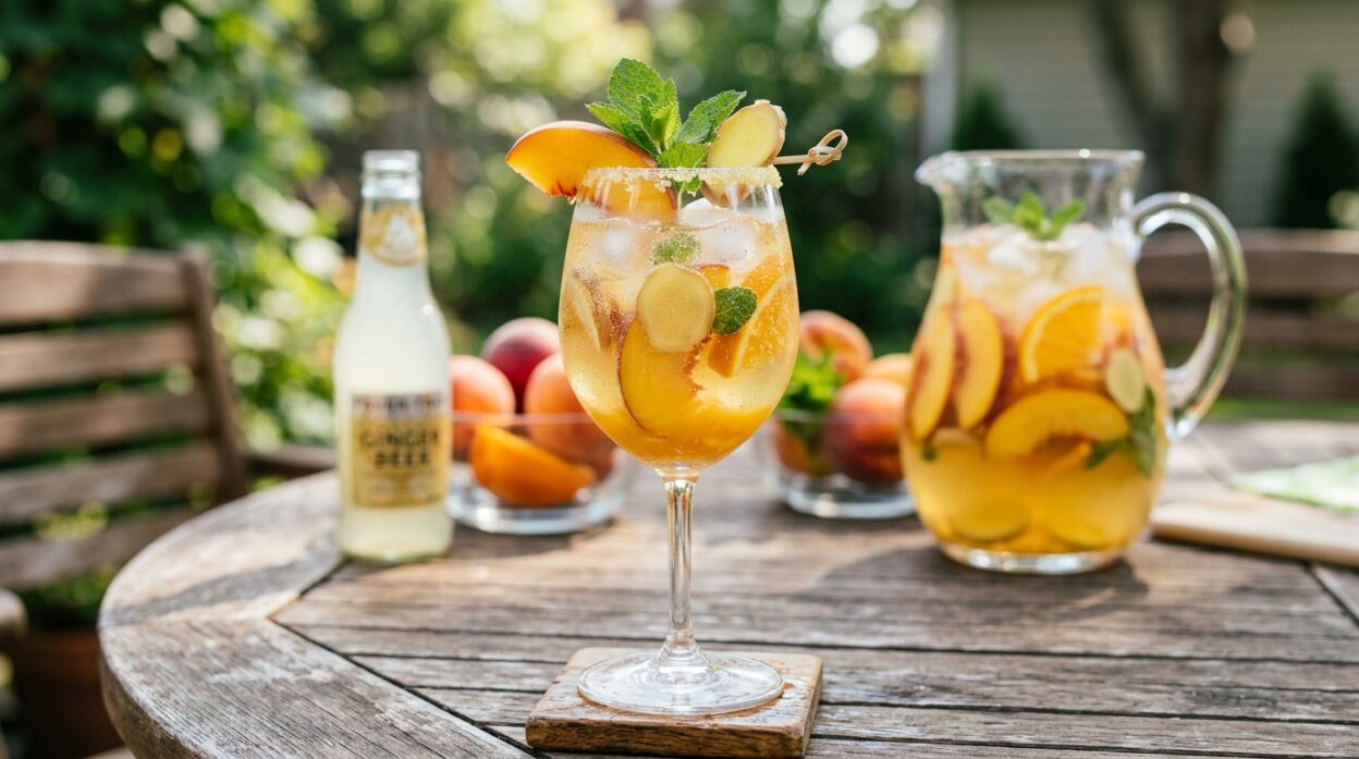 Ginger Peach Sangria