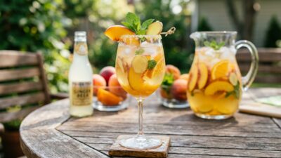 Ginger Peach Sangria