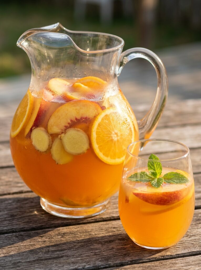 Ginger Peach Sangria Recipes