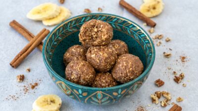 No Bake Banana Bread Bites