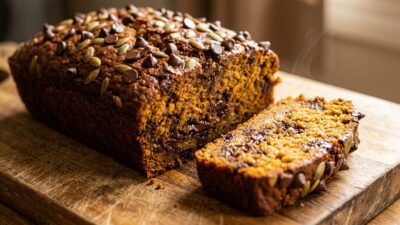 Pumpkin Chip Banana Bread