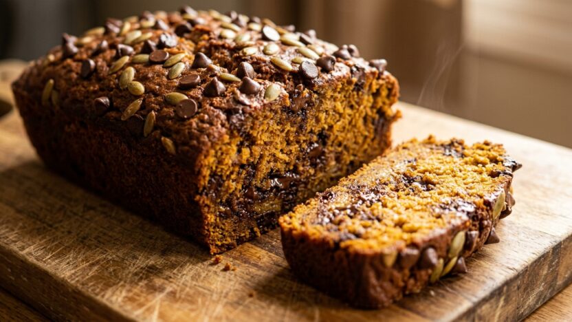 Pumpkin Chip Banana Bread