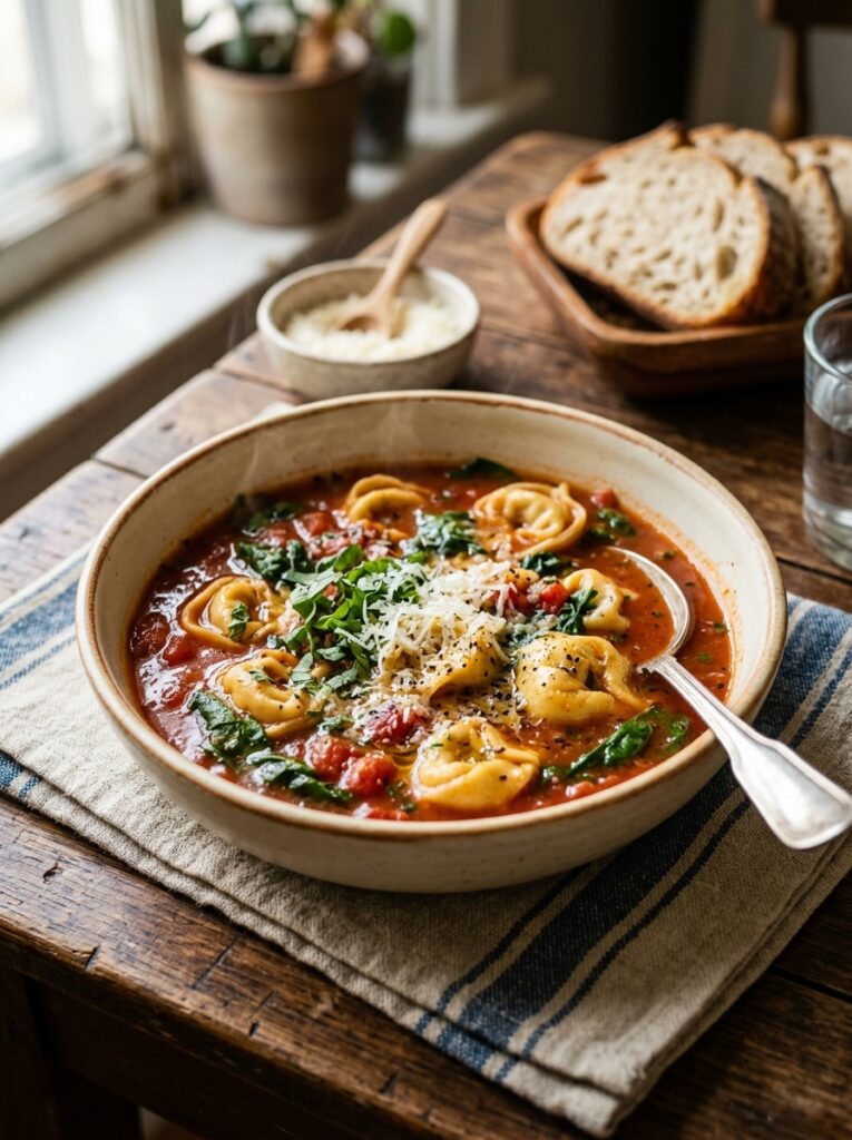 Tomato Tortellini Soup