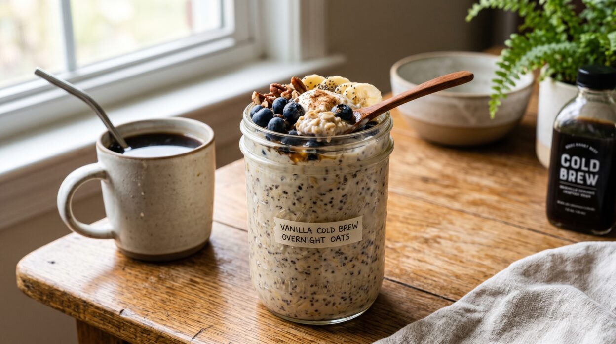 Vanilla Cold Brew Overnight Oats