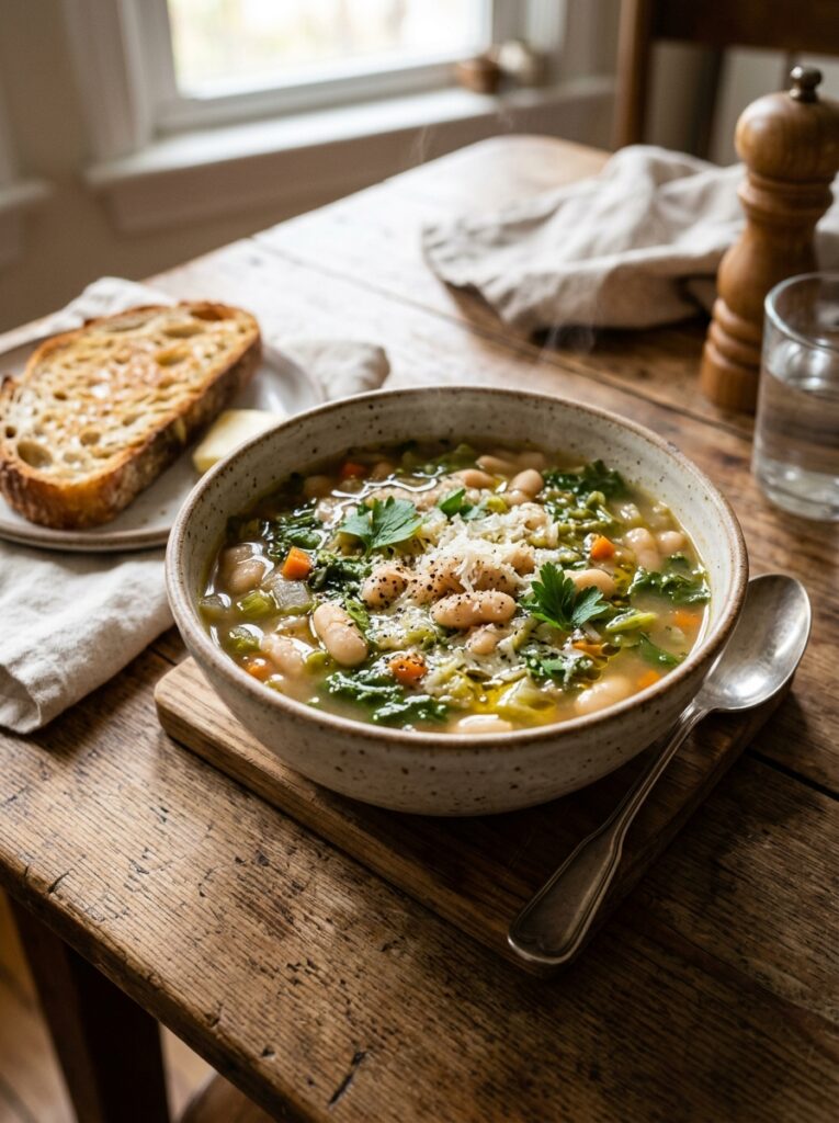 White Bean Escarole Soup