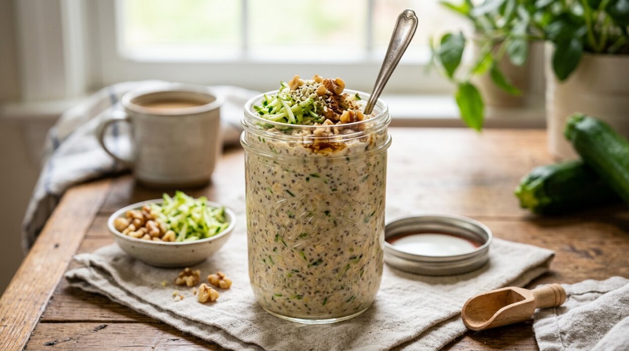 Zucchini Bread Overnight Oats