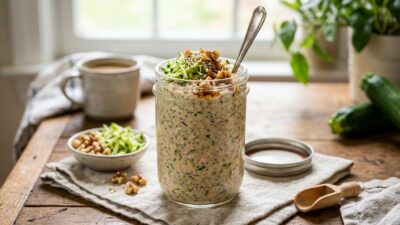 Zucchini Bread Overnight Oats