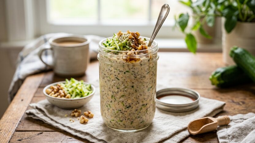 Zucchini Bread Overnight Oats