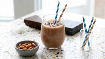 almond joy smoothie feature image