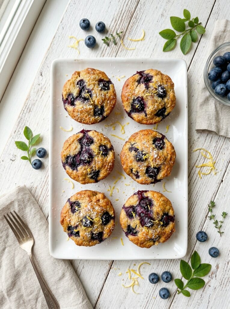 Blueberry Lemon Toast Muffins