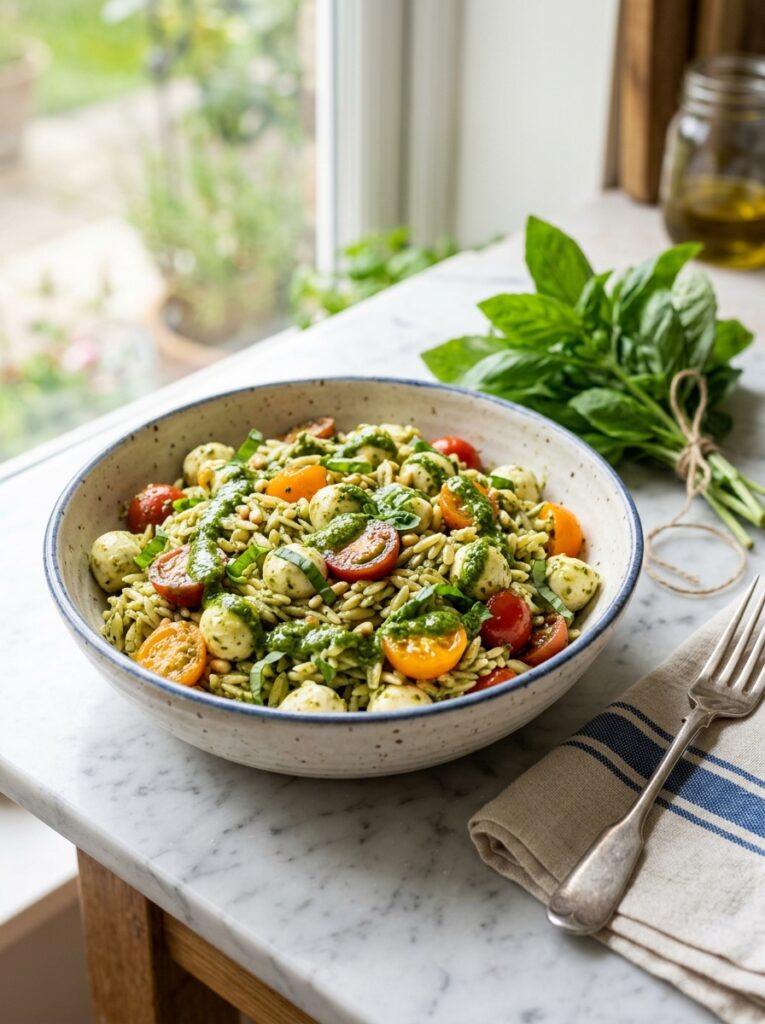 Caprese Orzo Delight