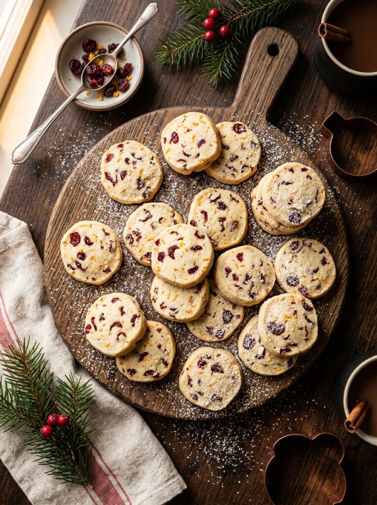 Cranberry Orange Shortbread
