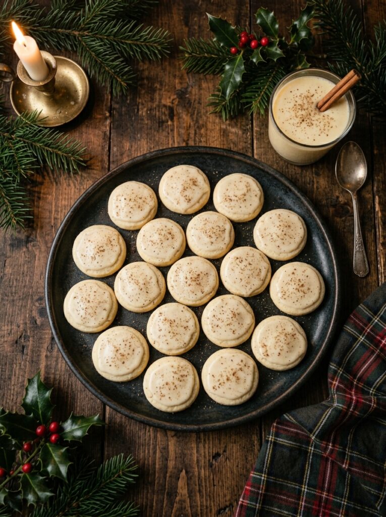 Eggnog Spiced Shortbread