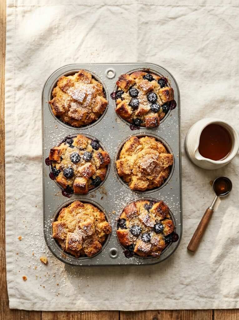 French toast muffins with syrup