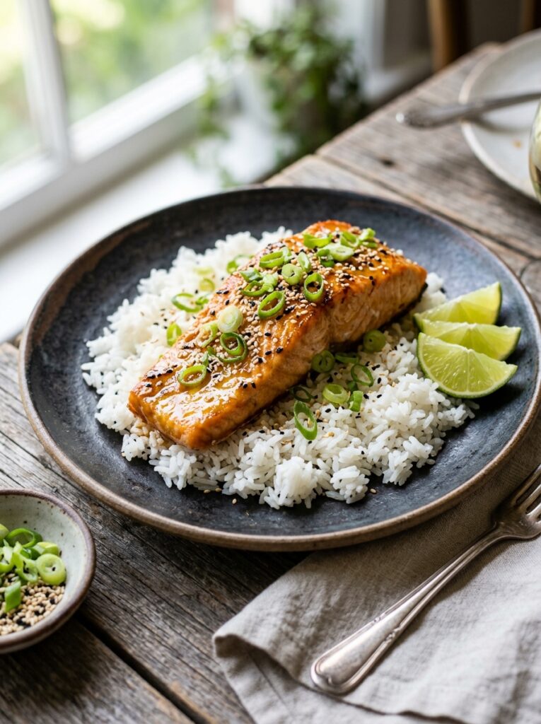Honey Lime Glazed Salmon