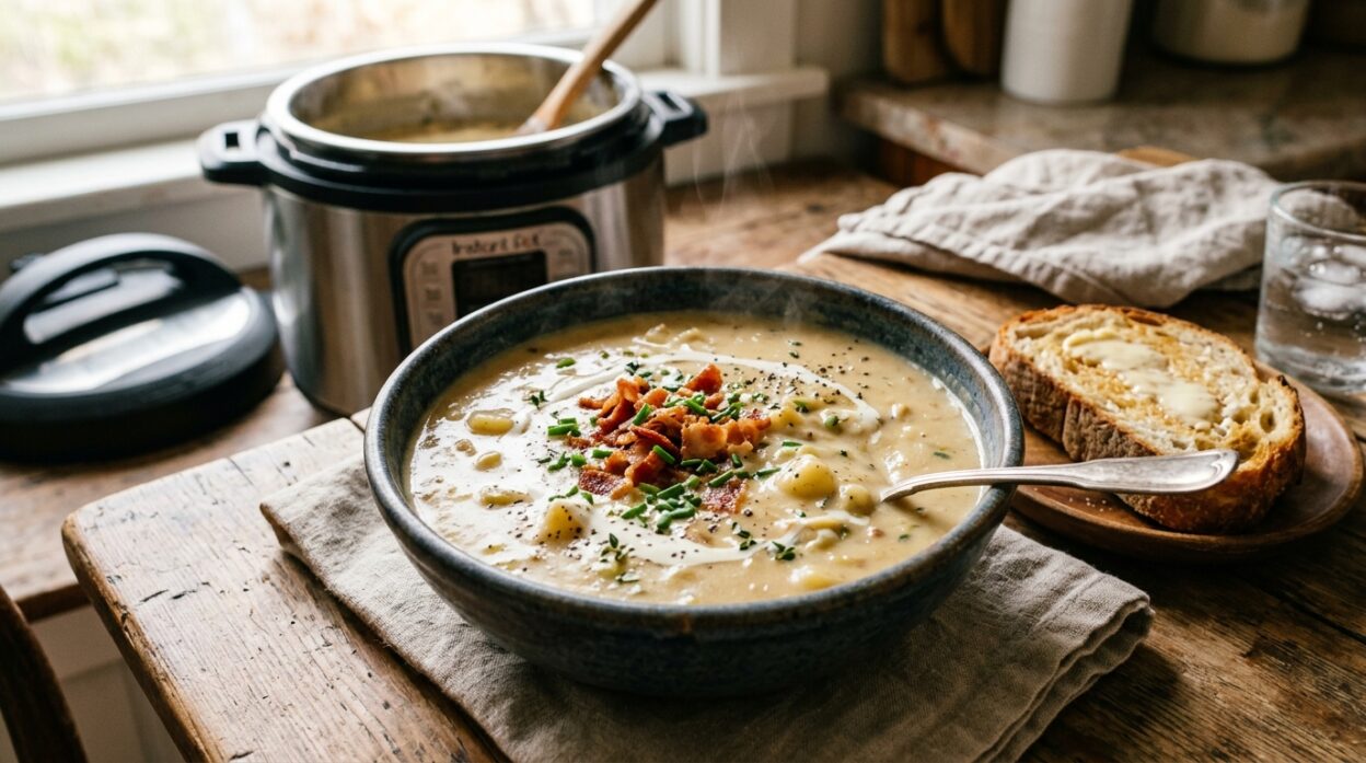 Rich and Creamy Instant Pot Potato Leek Soup