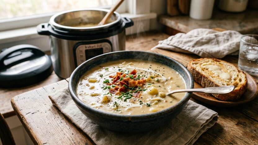 Rich and Creamy Instant Pot Potato Leek Soup