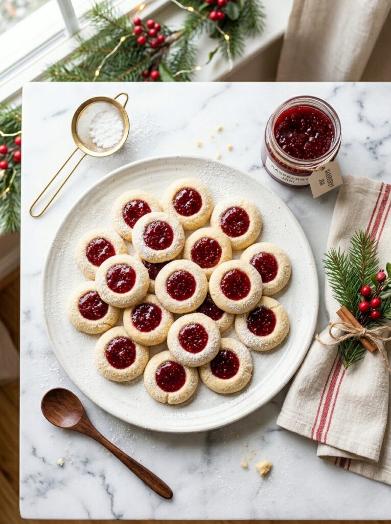Jam Thumbprint Shortbread
