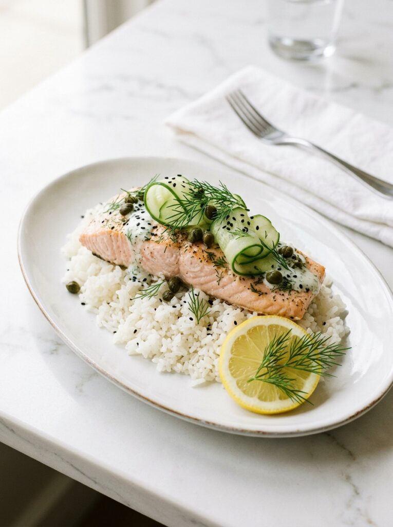 Lemon Dill Salmon Bowl