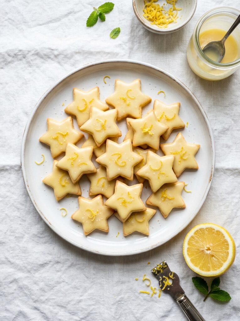 Lemon Glazed Shortbread