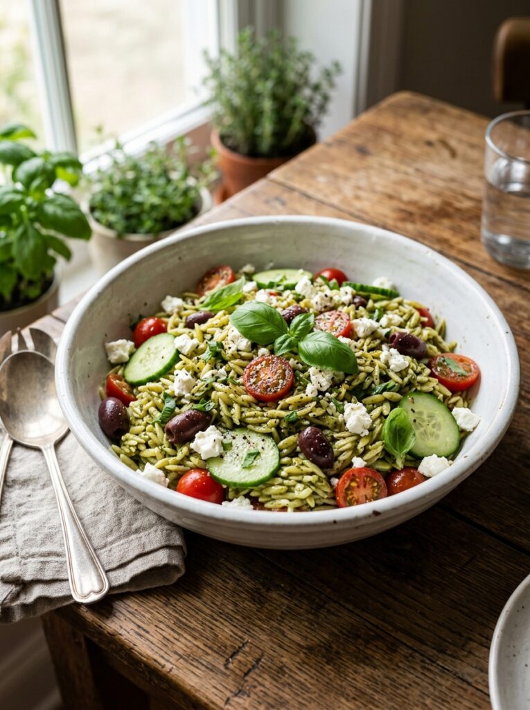 Mediterranean Orzo Bowl