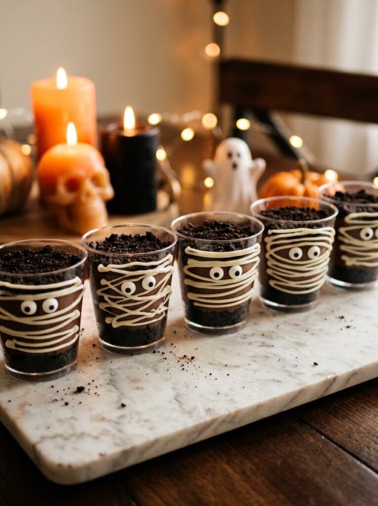 Mummy Dirt Cake Cups