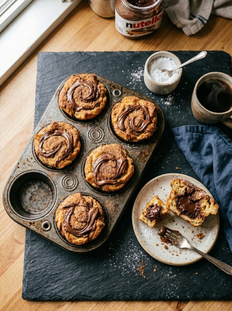 Nutella Swirl Muffins