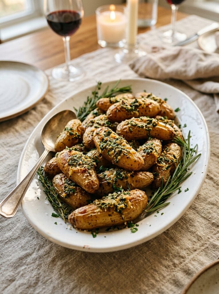 Roasted Potatoes With Herb Crust