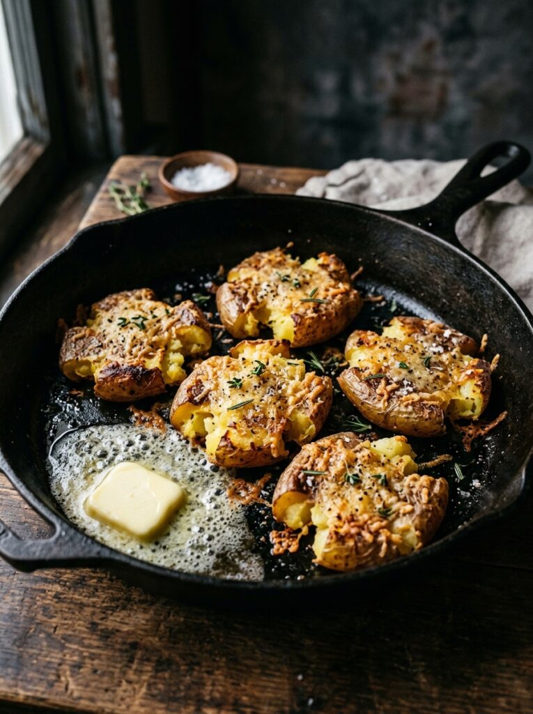 Smashed potatoes