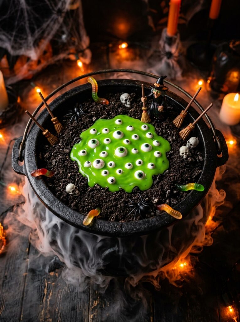 Witch Cauldron Dirt Cake