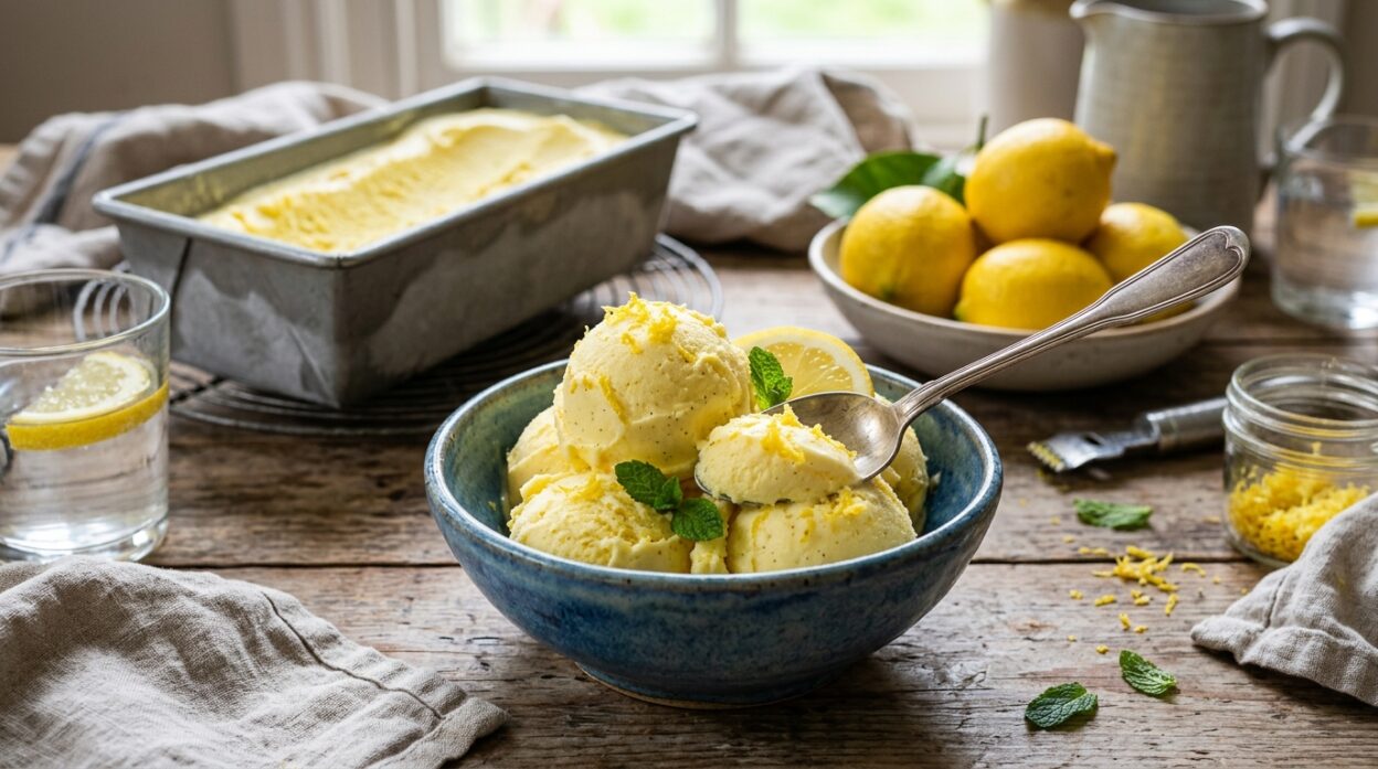 no churn lemon ice cream