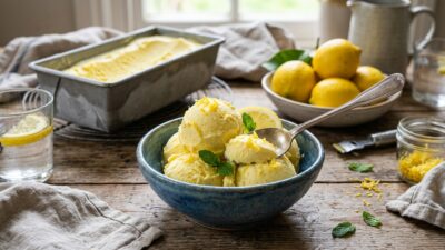 no churn lemon ice cream